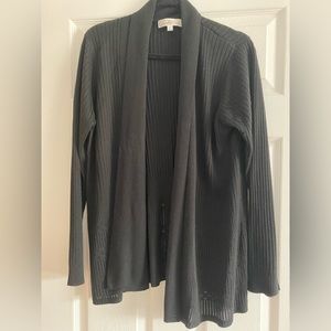 Tradition Ladies Black Cardigan Long Sleeve Size Large